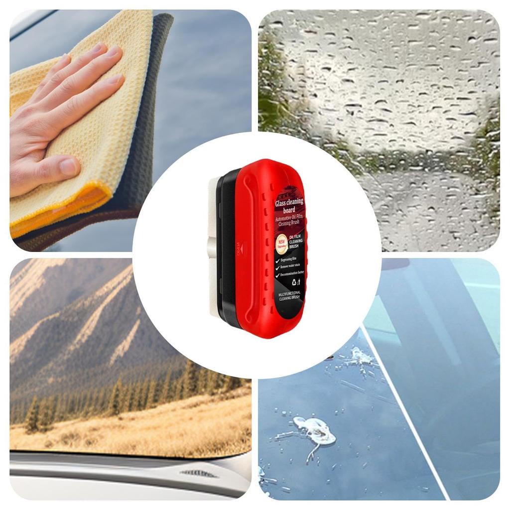 Car Glass Film , Car Cleaning Brush - Glass Film Remover