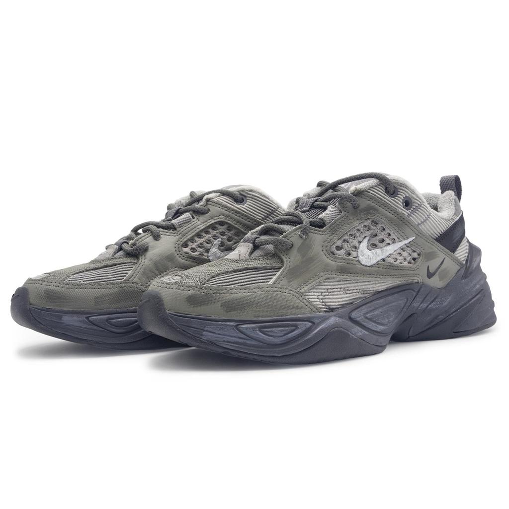 Nike M2K Tekno Abrasion Resistant, Balance, Lightweight, Height Increasing Low top Chunky Sneakers Unisex Gray BV0074-001(Team322-)
