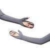 Womens Sunscreen Oversleeves Gloves Solid Ice Silk Fingerless Long Gloves