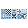 10-Pack European Style Floral Tile Wall Stickers for Living Room and Bathroom - Self-Adhesive PVC Crystal Film