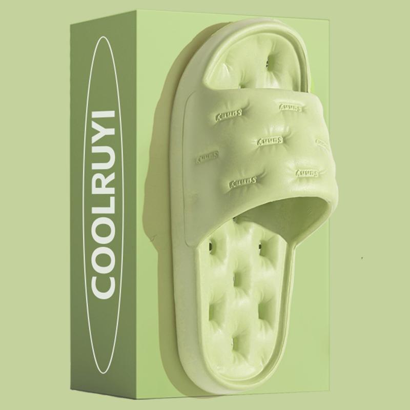 Eva Non Slip Bathroom Shower Slippers Women Leakage Feeling Stepping On Feces Soft Slides Woman Hollow Out Home Flip Flops Mujer