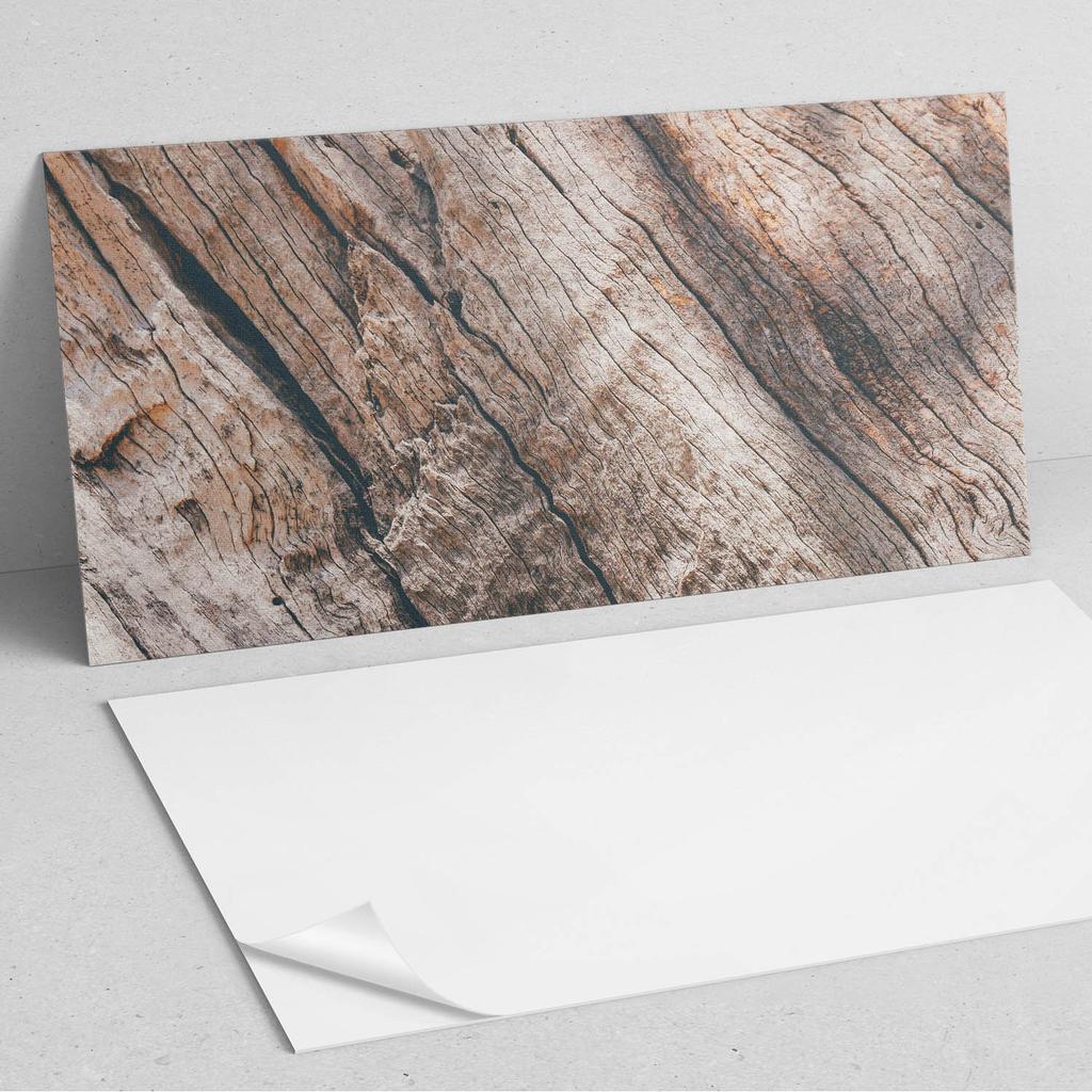 Panel Dekoracyjny Z Grafiką Przyklejany 120X60 Cm Tekstura Drewna Z Rysunkami