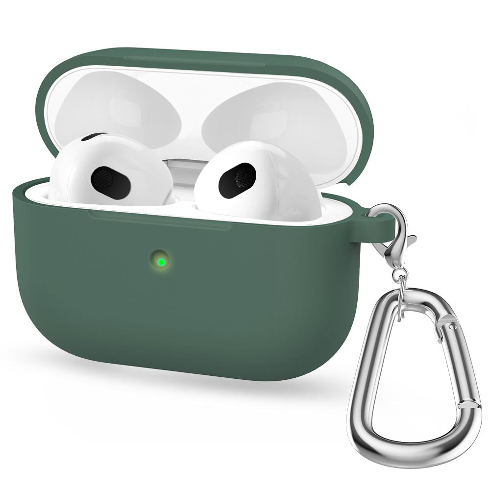 Silicone Cases For Apple Airpods 3rd generation Protective Shockproof Wireless Earphones Cover With Hook for air pods 3 Box Bags