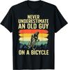 Cool Cycling Art For Men Grandpa Bicycle Riding Cycle Racing T-Shirt