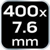 EXTREME cable ties 7.6 × 400 mm, black, 50 pcs.