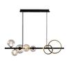 Nordic Modern Minimalist Chandelier - Creative Dining Room Light with Magic Bean Glass Bubbles.