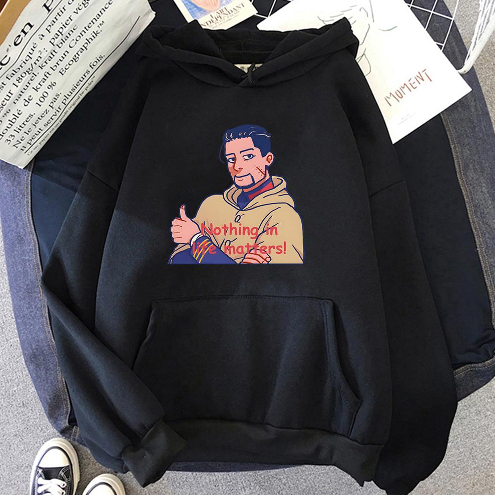 Толстовки Golden Kamuy Hyakunosuke Ogata, одежда с аниме-графикой, зимние толстовки унисекс с длинными рукавами, пуловеры с капюшоном, толстовка унисекс 2XL