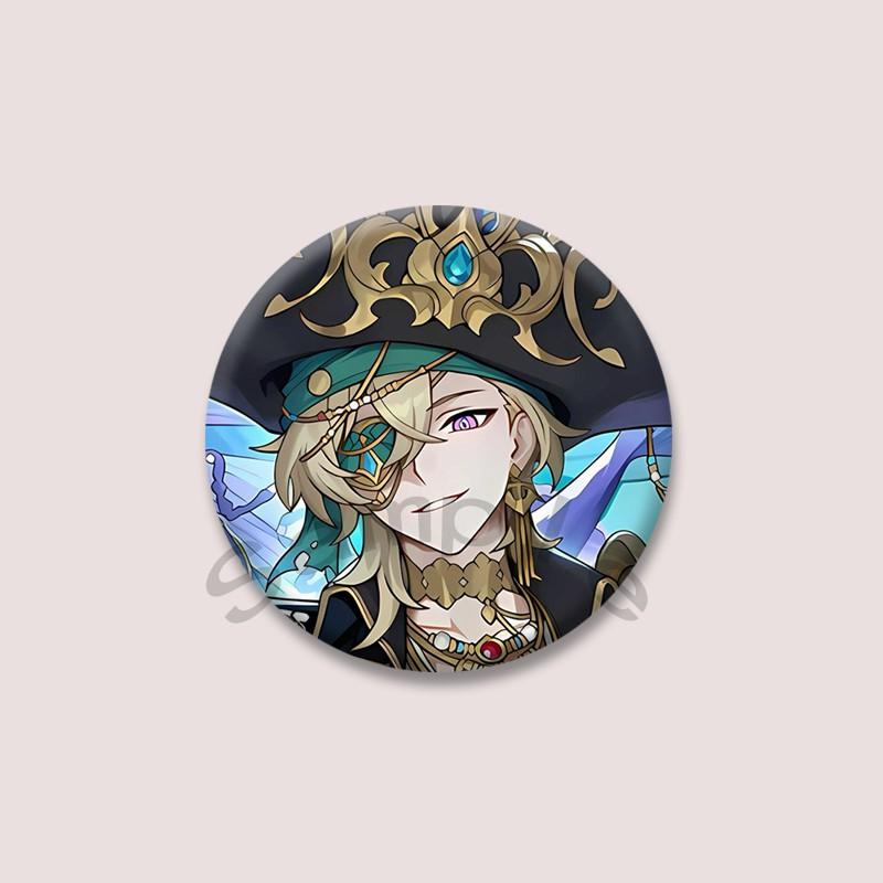 Game Series Honkai Star Rail Aventurine Badge Cartoon Character Soft Button Pins DIY Bag Hat Clothing Brooch Accessories Gifts