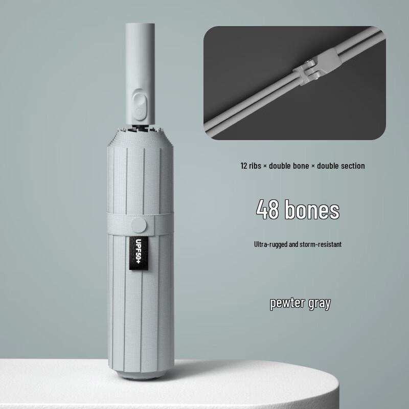 Baodini Large Automatic 12-Rib UV Protection Umbrella