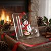 Holiday Tree Hanging Accessory Christmas Cash Gift Ornament, 2D Acrylic Money Holder Ornament with Clear Ball, Indoor Home Decor Decoration