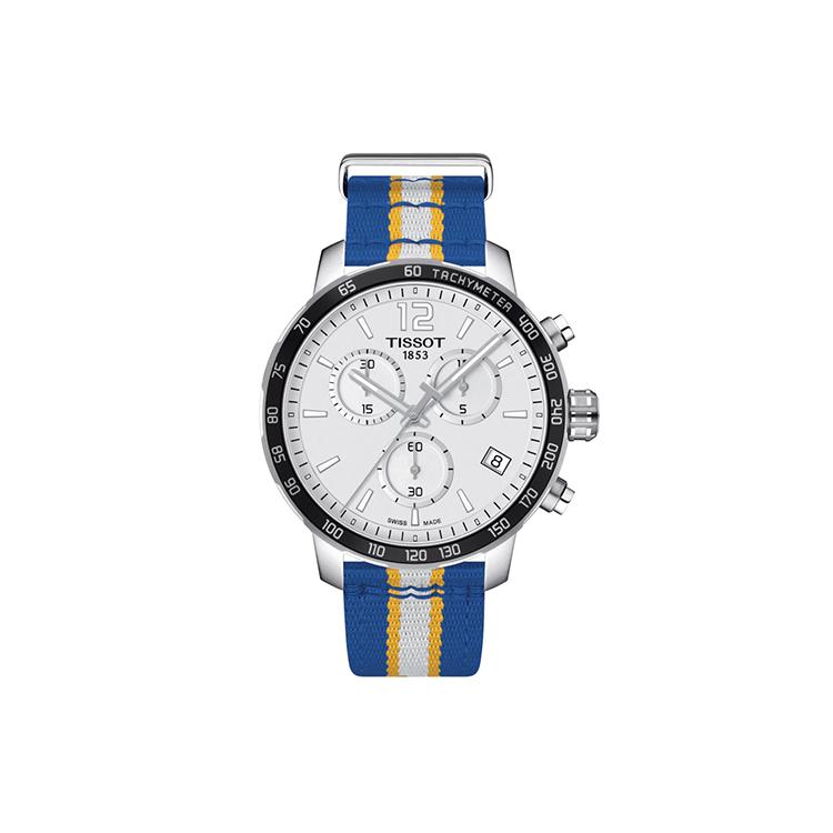 TISSOT Time Jog Collection Quartz Movement Men s Watches Watch 42mm White Dial Stainless Steel Case Nylon Strap T0954171703715 Blue Strap