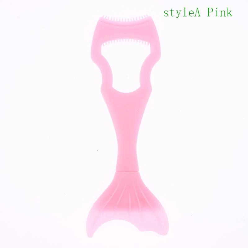 Silicone Mascara Shield Mermaid Extension Applicator Guard Detachable Eye Shadow Eyelashes Tools For Women Girls Beginners