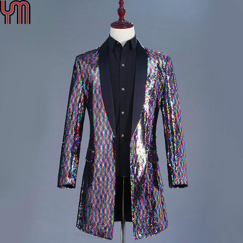 longline sequin jacket