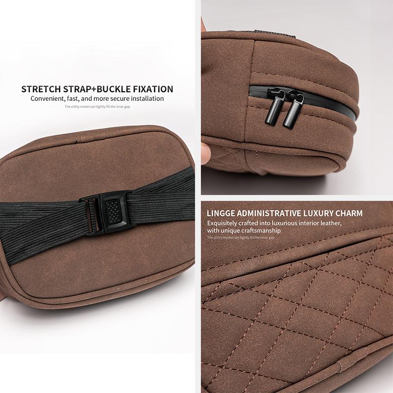 BFNWZ1 Car Accessories Suede Tissue Boxs Organizer Car Tissue Bag For Tesla Model 3 Y S X Cybertruck Coil Juguete Roadster Bonina 2024