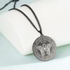 LIKGREAT Archangel Michael Necklace Seal of Solomon Spiritual Necklaces Good Luck Protection Amulet Stainless Steel Jewelry Gift