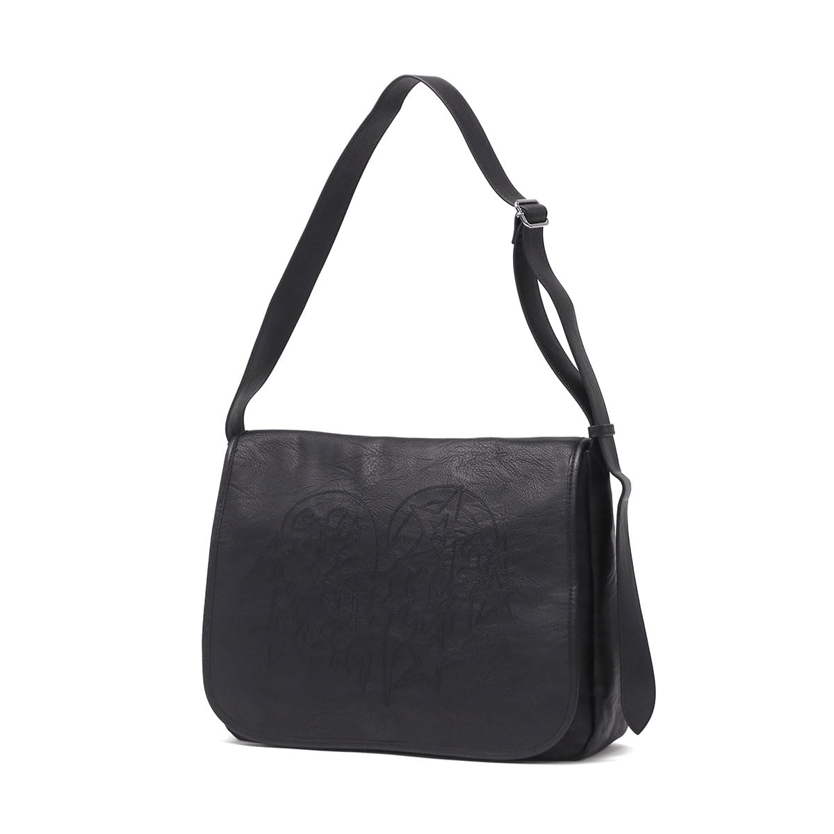 

X-girl Tribal Heart Faux Leather Messenger Bag, 105253053003, Black, One Size