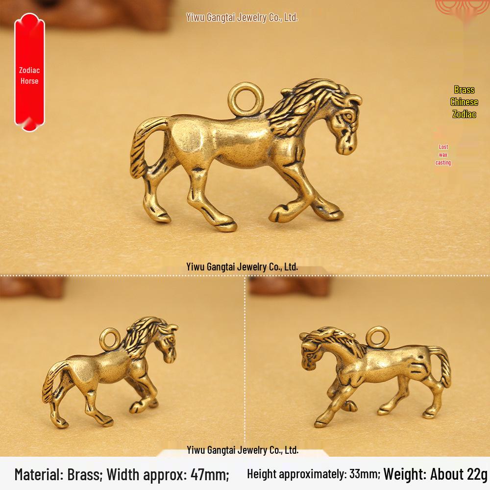 Portachiavi Rame Ottone 3D Dodici Segni Zodiacali
