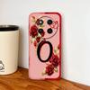For Honor Magic 7 Lite Case For Magic 8 Lite Rose Letters Soft Phone Back Cover For Magic7 Magic8 Lite Liquid Silicone Fundas