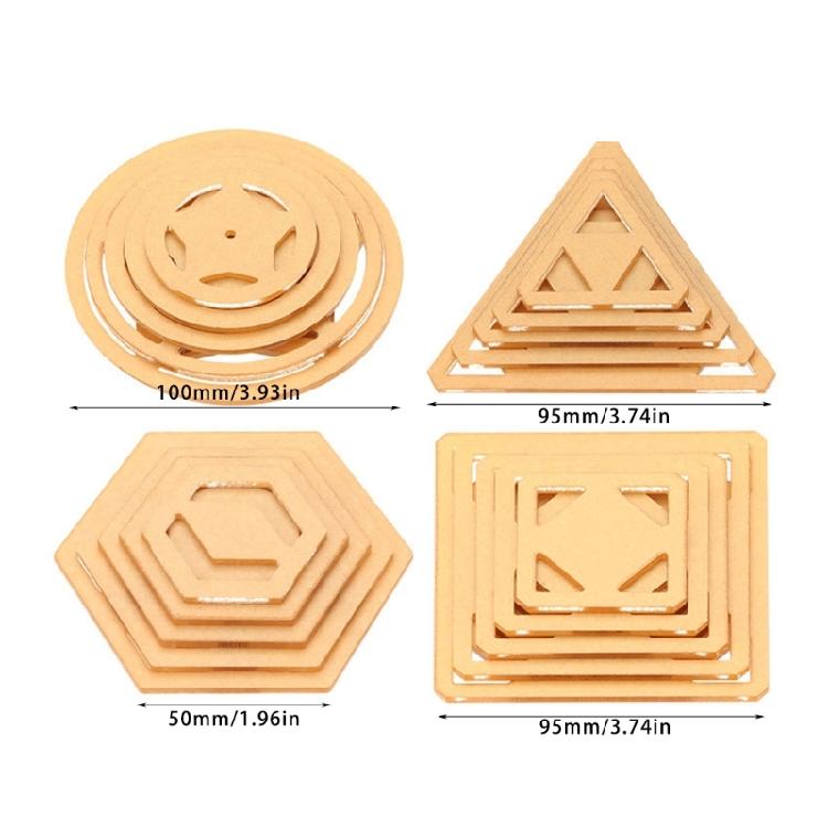 Set of 5 Sewing Quilt Making Patchwork Templates Acrylic Patchwork Rulers for Crafting DIY Quilting Template Tool Set