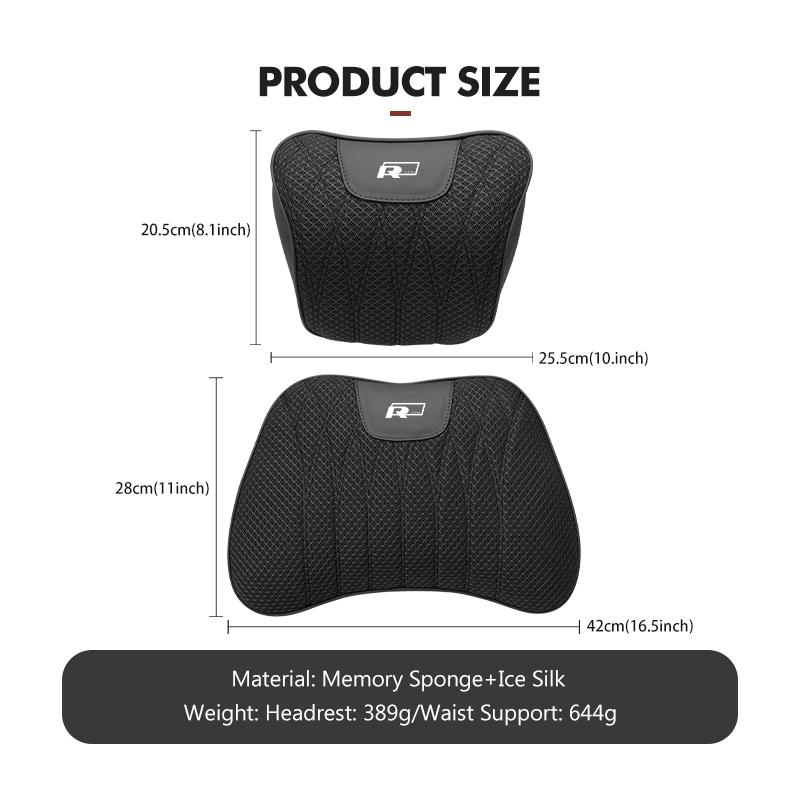Car Neck Support Pillow Breathable 3D Elastic Headrest Cushion For Volkswagen VW GTI Tiguan Passat B5 B6 B7 CC Jetta MK5 MK6NI8