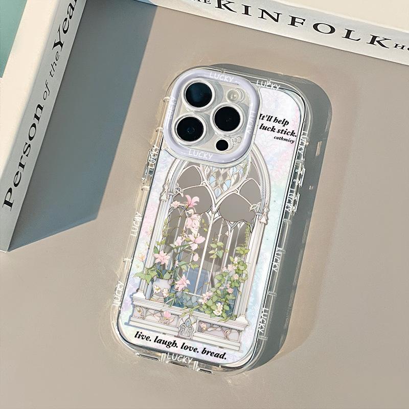 Fresh Flowers and Plants for IPhone 15 Promax Phone Case Apple 14 Cream 16 New Creative 17 Mirror 13