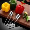 Stainless Steel Pepper Corer Remover Tool Rust-Proof Pears Apples Sharp Serrated Cutter Red Bell Pepper Knife Vegetable Tools