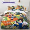 Dragon Ball Anime Themed Patterned Pillowcase & Duvet Cover Set Bedroom Bedding Decor Perfect Gift for Enthusiasts YUN6516