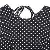 Women's Fashion Summer Spring Polka Dot Print Sleeveless O-Neck High Waist Casual Dresses