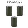 1Pc 25oz Water Bottle Drums Whisky  Portable Stainless Steel Hip Flask