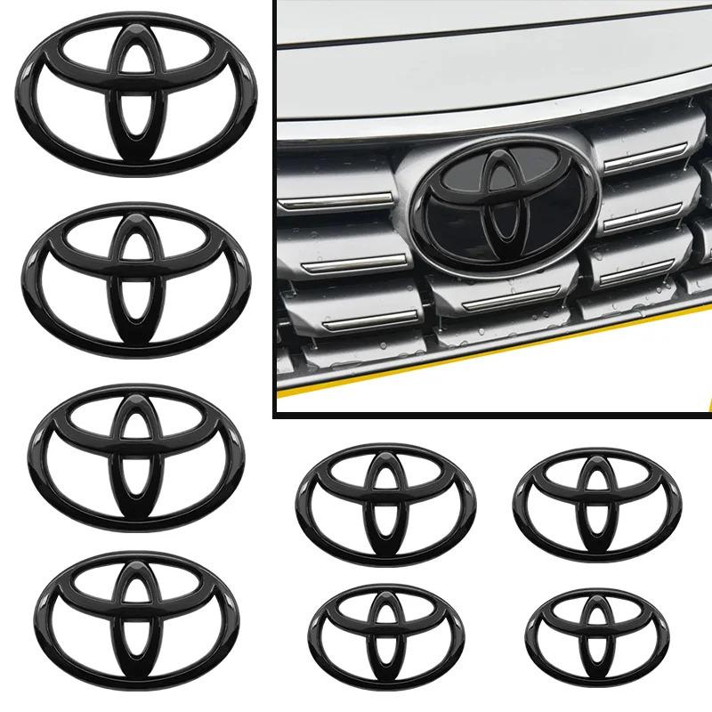 Cybf9 For Toyota Camry Corolla RAV4 Yaris Hilux 3D Car Logo Series Front Head Grill Hood Bonnet Emblem Rear Tail Bumper Trunk Badge