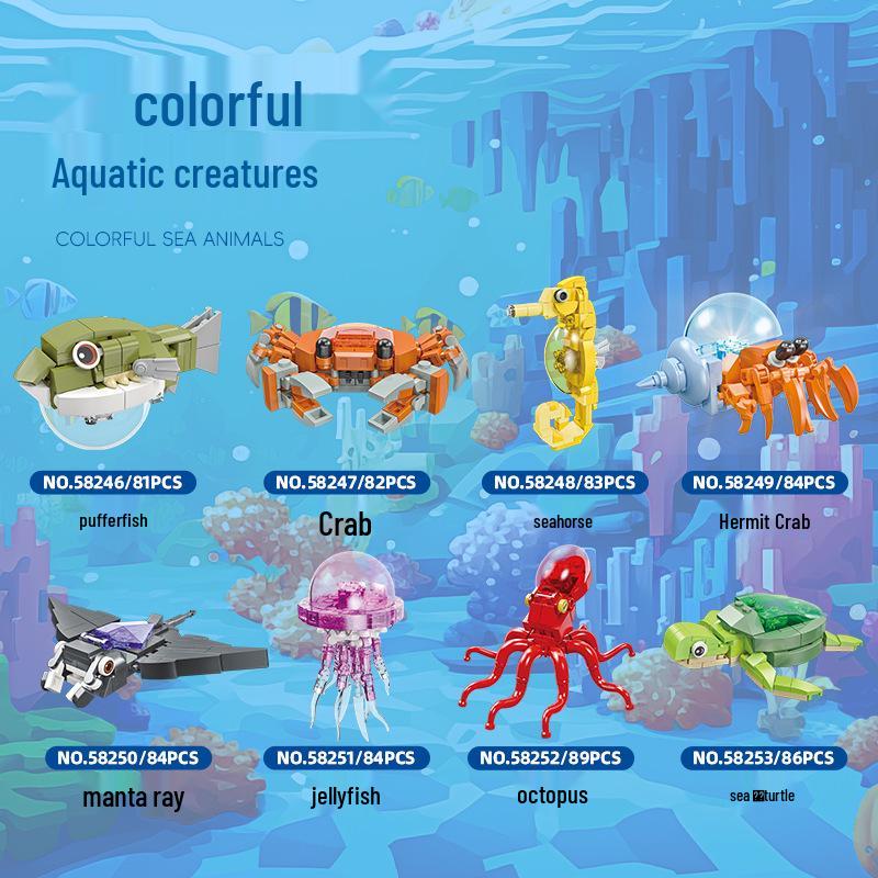 Jie Xing Educational Insect & Marine Animal Stacking Blocks Toy