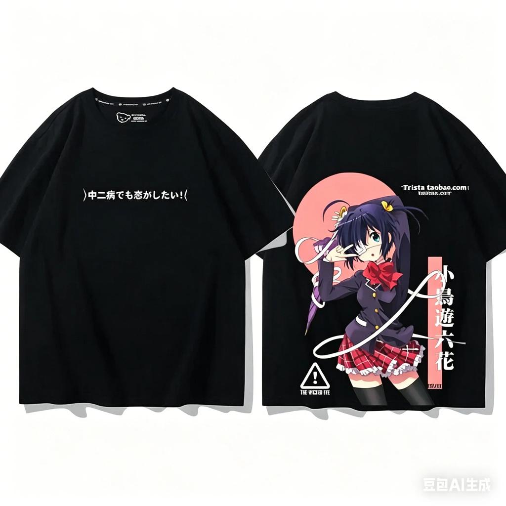 Love, Chunibyo & Other Delusions! Anime Lover Tshirt Year round clothing personality Clothes Plus Size Unisex New Model Couples