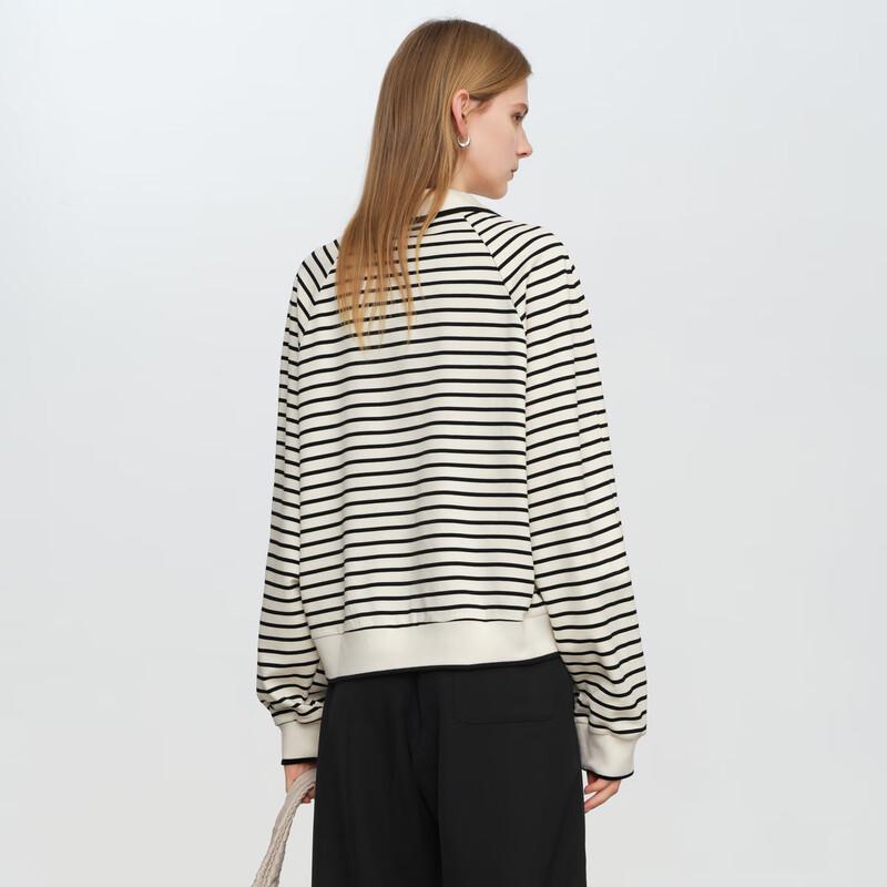 Elva' Island Women's Striped Pullover Sweatshirt