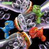 2 In 1 Dinosaur Soap Bubble Electric Bubble Gun Bubbles In Bubble Guns Toy Childrens Summer Outdoor Games For Kids Boys Girls