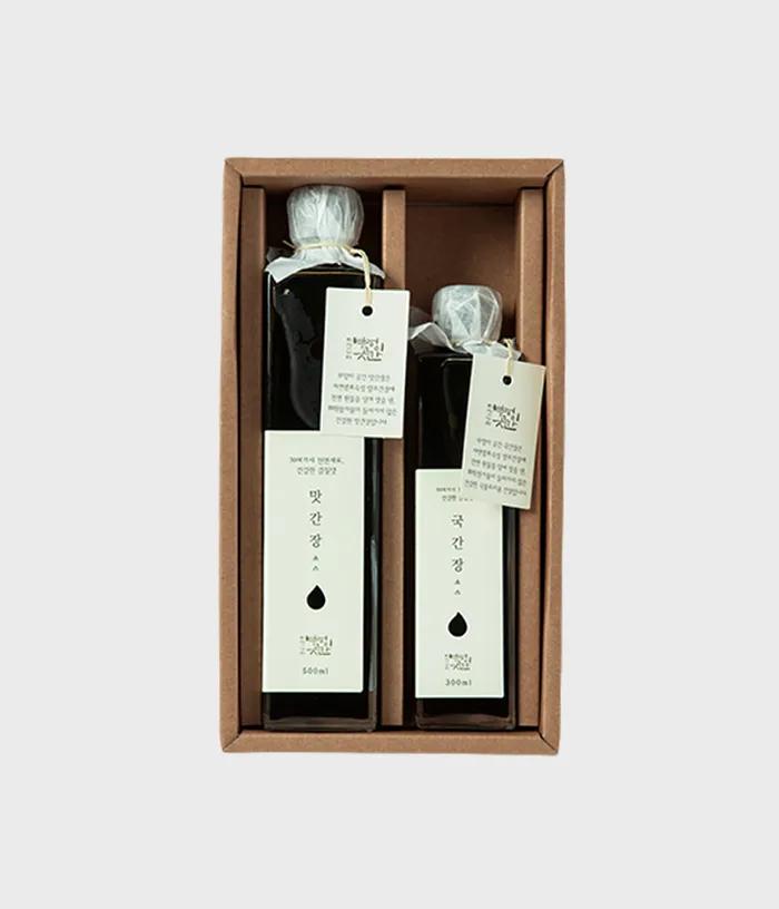 2 Sorten Sojasauce Geschenkset (500ml Sojasauce + 300ml Suppensojasauce)