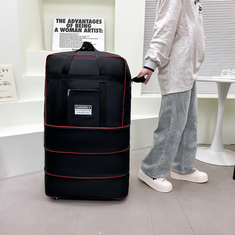 Expandable Large Capacity Foldable Travel Luggage with Universal Wheels (158 cm)
