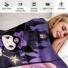 Kuromi Sweet Dark Throw Flannel Fleece Blanket Soft Warm Fluffy Cute Sofa Bed Cover Office Nap Shawl Lightweight Blanket Gift