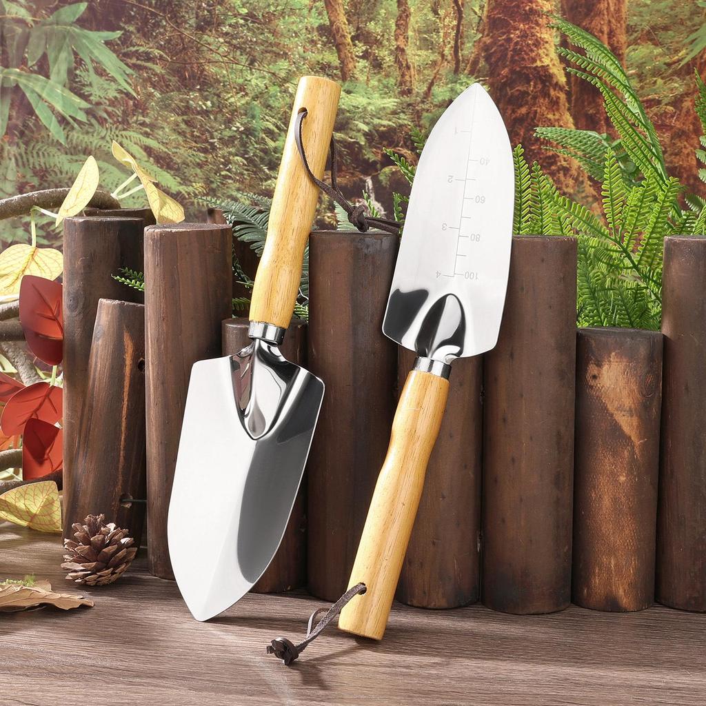 Gartenschaufel aus Edelstahl - Kleines Werkzeug zum Pflanzen von Blumen und Gemüse