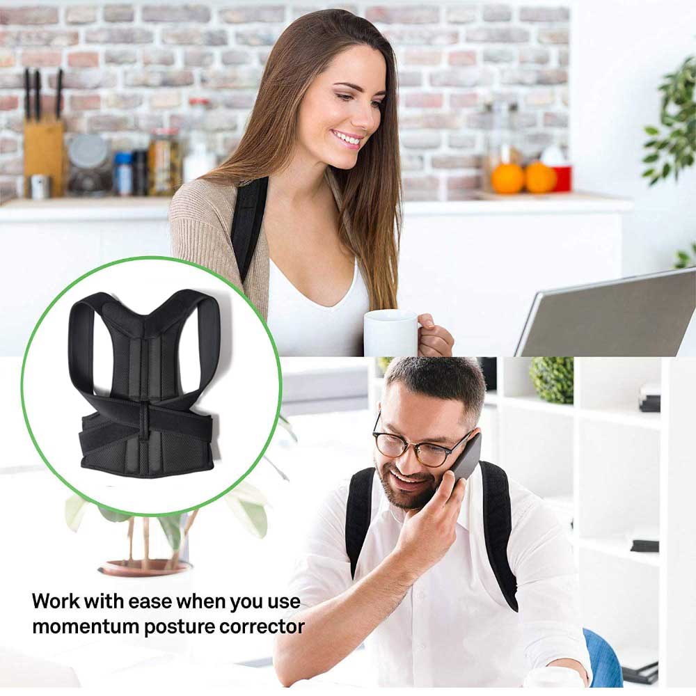 Reinforced Belt Lumbar Column Posture Corrector Vest Adjustable Back Support Strap Shoulder Spine Brace Neck Stretcher Trainer