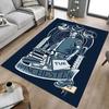 1pc Supernatural Winchester Home Office, Durable Polyester Floor Mat with Easy, Office Decor, Urban Style, Nonslip Backing, Highquality Fabric