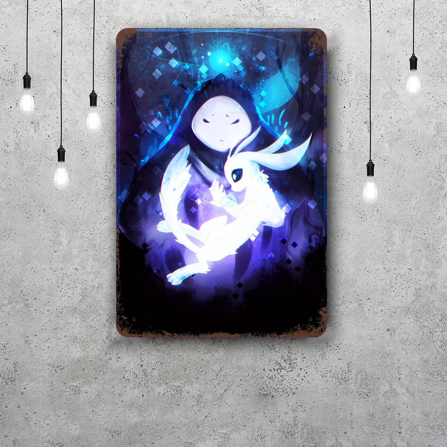 

Ori And The Will of The Wisps Metal Signs wall decor Tin Signs Captain Metal Poster Decor for Bar Pub Club Wall Decoration 20x30cm（7.8x11.8inch）