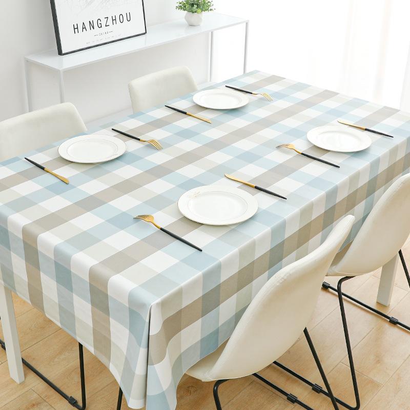Pvc Tablecloth Waterproof And Oil-Proof Leave-In Desk Wind Student Rectangular Dining Table Tablecloth Coffee Table Mat