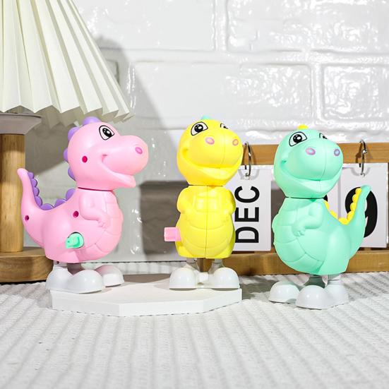 Yousheng Wind-up Jumping Animal Toy Cow Squirrel Dinosaur Rabbit Penguin Chick Monkey Bird Walking Toy Toddlers Educational Interactive Clockwork