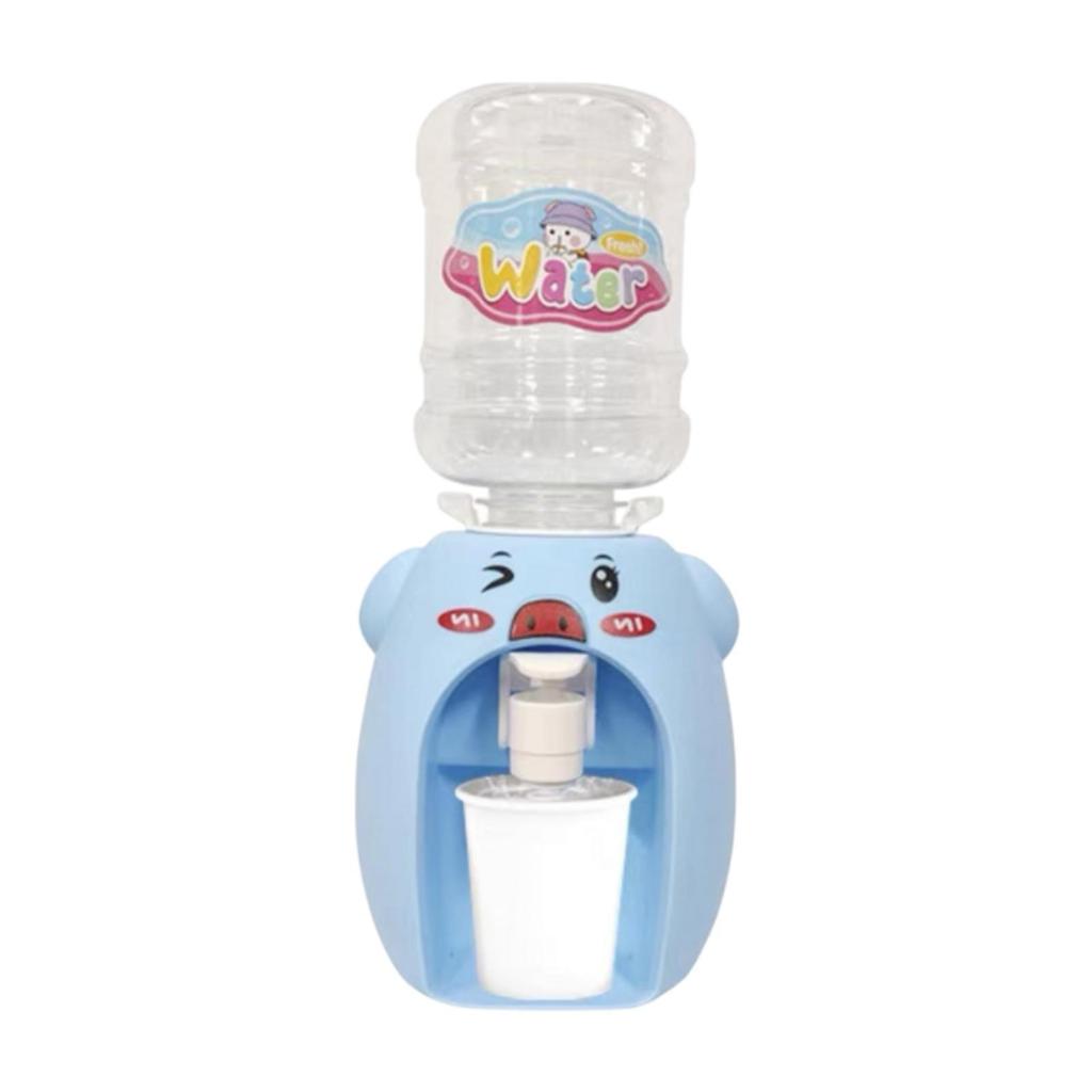 Mini Water Dispenser for Kids Miniature Role Play House Toy Dollhouse Toy Piggy Animal Water Machine Cute for Children Gift