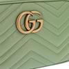 Gucci GG Marmont Series Chain Quilted Leather Shoulder Bag Women Shoulder Bag Green 447632-AABZB-3408