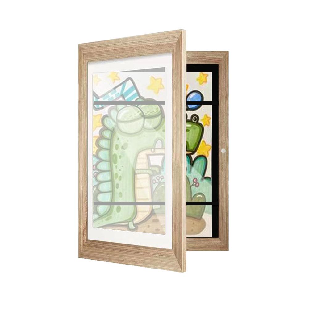 Kids Artwork Picture Frame Front Opening Wall Display Artwork Frame Artwork Display Storage Frames for Schoolwork Home Or Office