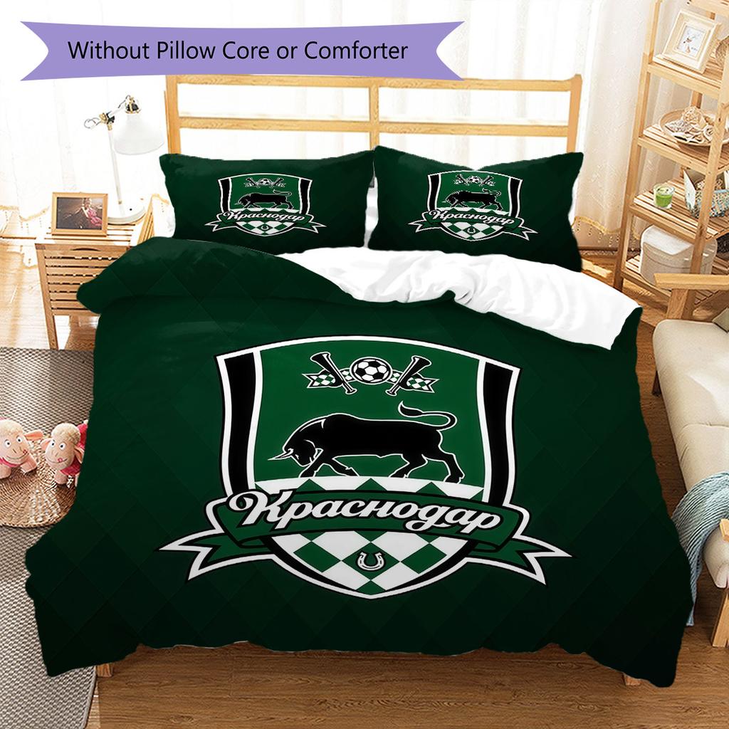 FC Krasnodar Glory Bedding Quilt Set Quilt Cover Pillowcase Home Decoration Birthday Gift (1 * Duvet Cover + 2 * Pillowcase, Without Core)
