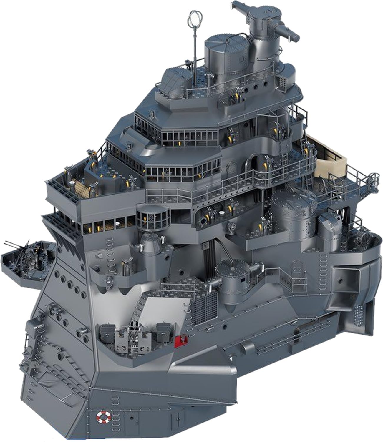 

Bunker Studio Japanese Chokai Bridge 1944 Plastic Model Kit Parts BSTIJN70132 1/700 Set, (for Fujimi) (Ship)