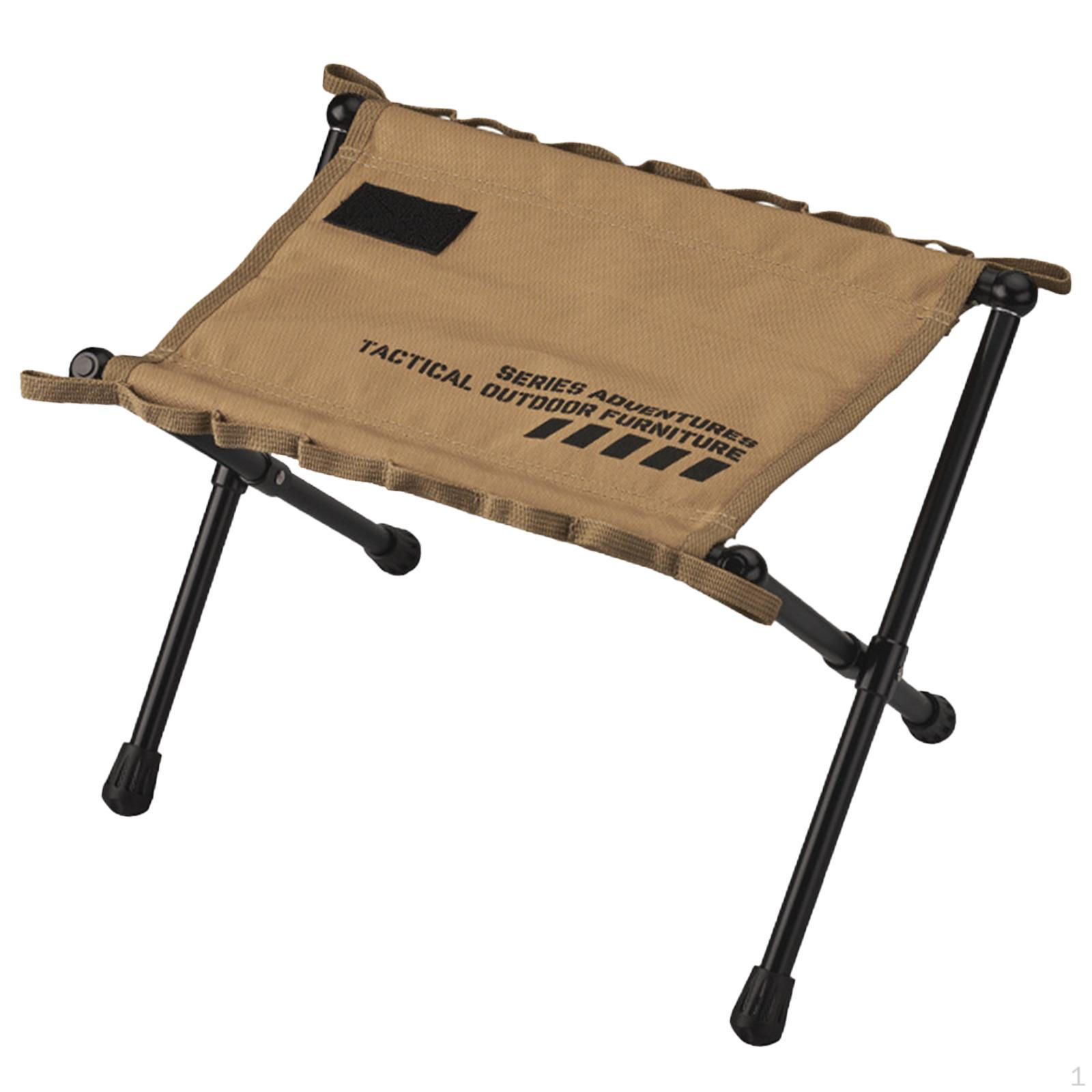 

Компактный складной стул для кемпинга и использования на открытом воздухе, подставка для ног для рыбалки и путешествий хаки