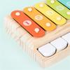 Children Musical Toy 8 Note Xylophone Wooden Percussion Music Instrument Toy For Toddler Auditory and Fine Motor Skill